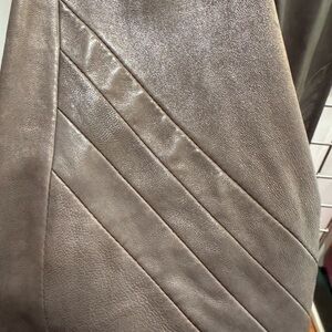 Rick Owens stretch leather motorcycle leggings